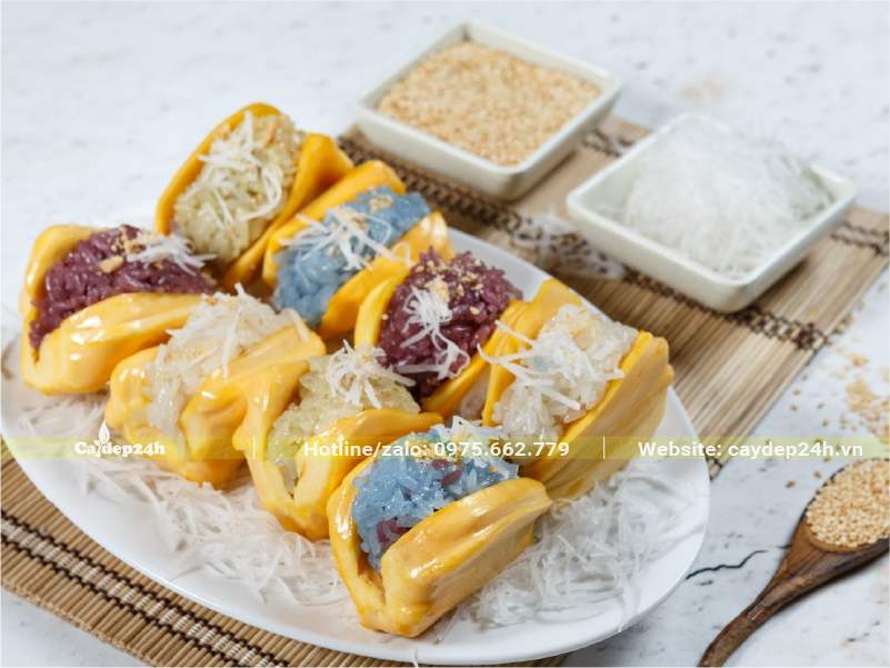 Xôi mít ngũ sắc